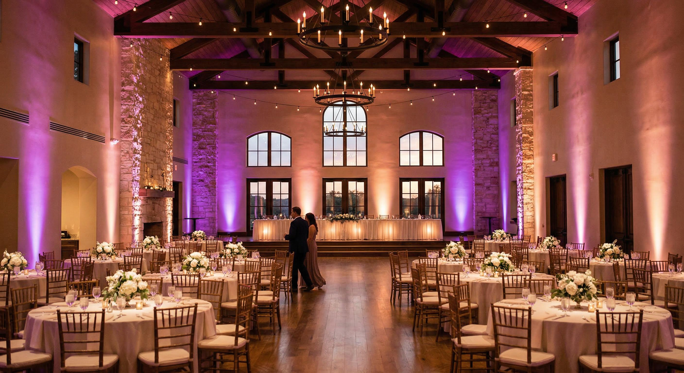 Uplighting at venue